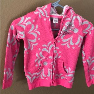 Girls Disney (Anna) zip up sweater with hood #86
